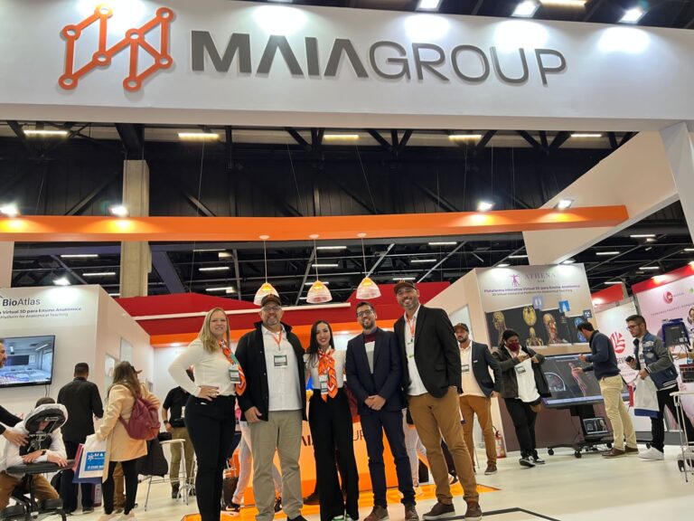 Stand da Maia Group na feira Hospitalar